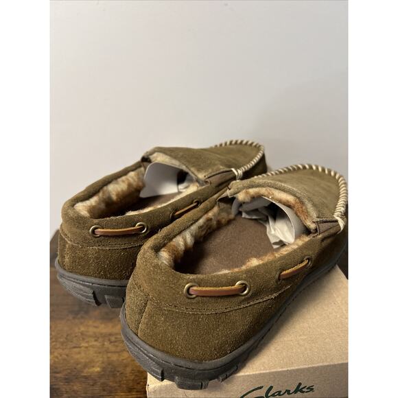 NEW Clarks Dawson Cow Suede Upper‎ Lined Slip-On Moccasin Men’s Sz 11 main image 5